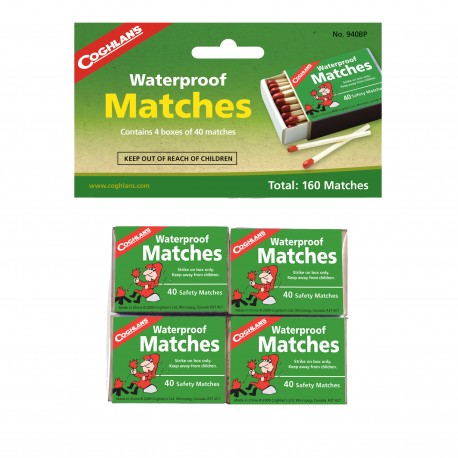 Waterproof Matches, pk of 4 COGHLANS