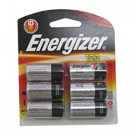 123 Lithium 6 Pack ENERGIZER
