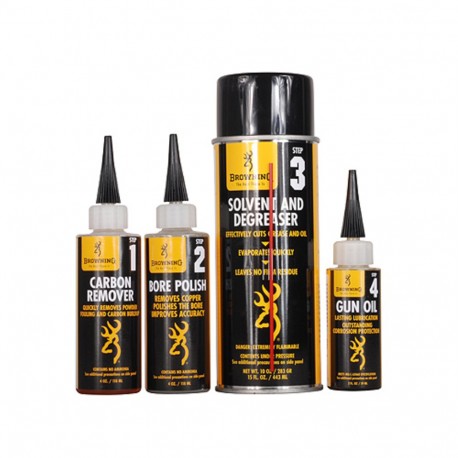 Gun Care,4-Step Clnr, Prepack BROWNING