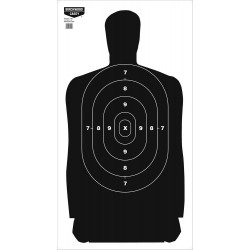 B-27 Eze-Scorer24x 45"Sil(Per100) BIRCHWOOD-CASEY