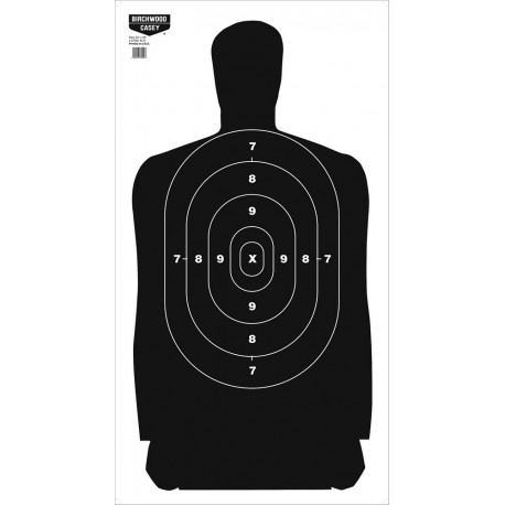 B-27 Eze-Scorer24x 45"Sil(Per100) BIRCHWOOD-CASEY