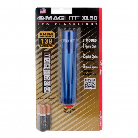 XL 50 3-Cell AAA LED Blstr Pk Blu MAGLITE