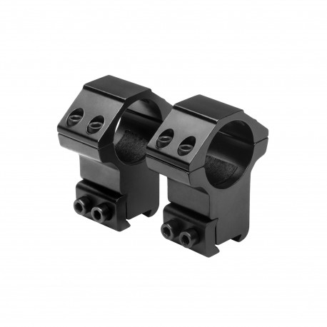 1" 3/8 Dt Rings Alum High Black NCSTAR