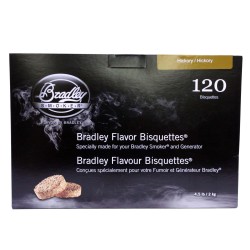 Hickory Bisquettes (120 Pack) BRADLEY-TECHNOLOGIES