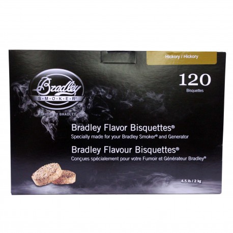Hickory Bisquettes (120 Pack) BRADLEY-TECHNOLOGIES