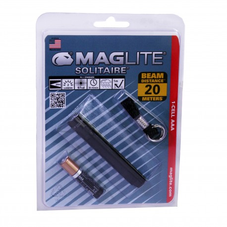 AAA Solitaire Blister Pak, Blk MAGLITE