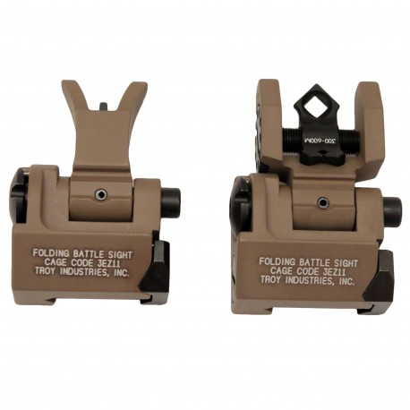 MICRO - M4 Folding Sight Set FDE TROY-INDUSTRIES
