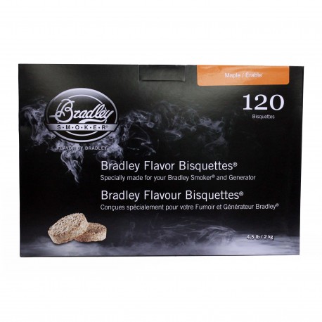 Maple Bisquettes (120 Pack) BRADLEY-TECHNOLOGIES