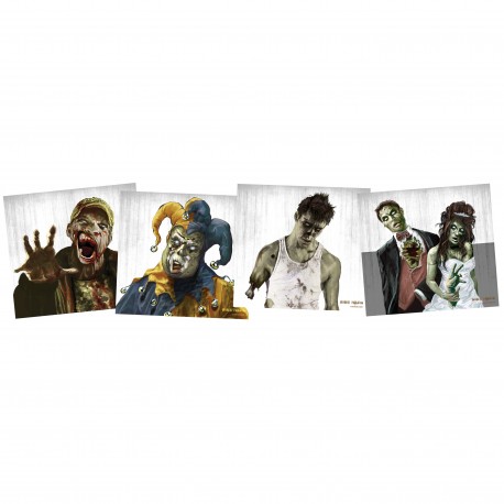 Zombie Targets 9.75"x9" 5ea of 4 Designs CROSMAN