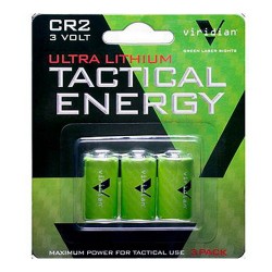 Viridian CR2 LiBatt 3pk VIRIDIAN-GREEN-LASERS