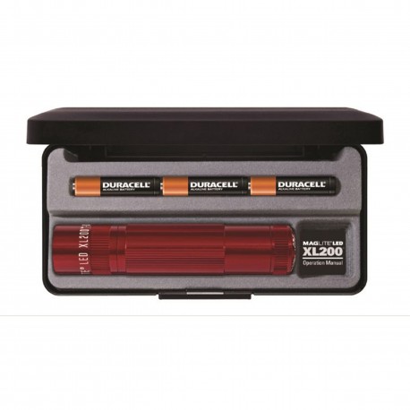 XL200 3-Cell AAA LED Red Pres Box MAGLITE