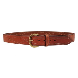 B9 Fancy Stitched Belt Tan  32" BIANCHI
