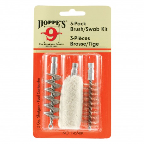 BrushKit 12 Gauge Shtgn, Phsphr Brnz 3 Pk HOPPES