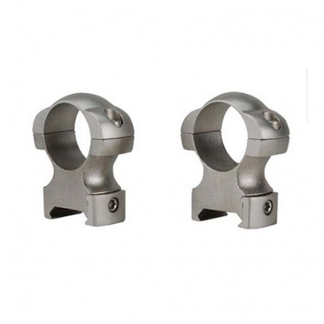 Grand Slam Steel 1" X-High Silver Rings WEAVER