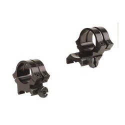 Rings Quad-Lock, 1" High, Ext. Black WEAVER