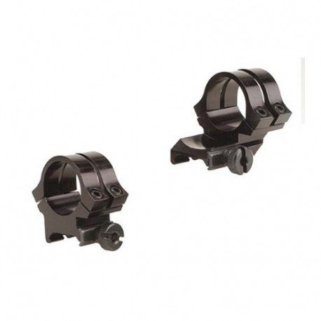 Rings Quad-Lock, 1" High, Ext. Black WEAVER