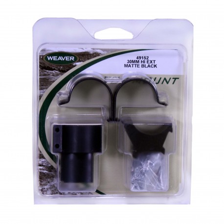 Rings,Det Top Mt,30Mm,High,Ext,Matte WEAVER