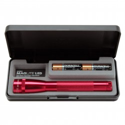 LED Mini Maglite 2-Cell AA Pres Box Red MAGLITE