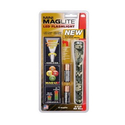 LED Mini Maglite 2-Cell AA Holster Pk UCP MAGLITE