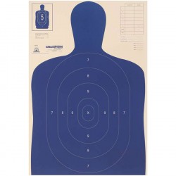 Police Silhouette Target B-27 E (100 Pk) CHAMPION-TRAPS-AND-TARGETS