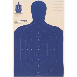 Police Silhouette Target B-27 E (100 Pk) CHAMPION-TRAPS-AND-TARGETS