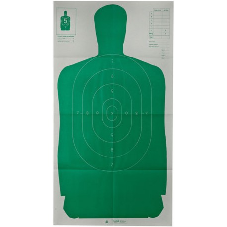 Le B27Fsa Silhouette Tgt 24X45 Grn(10 Pk) CHAMPION-TRAPS-AND-TARGETS