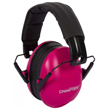 Slim Passive Ear Muffs Pink CHAMPION-TRAPS-AND-TARGETS