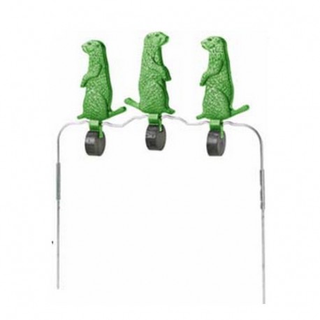 Triple 5.5" Radiation Grn Varmint Spinner CHAMPION-TRAPS-AND-TARGETS