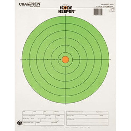100 Yd Lg Green Bull (12/Pk) CHAMPION-TRAPS-AND-TARGETS
