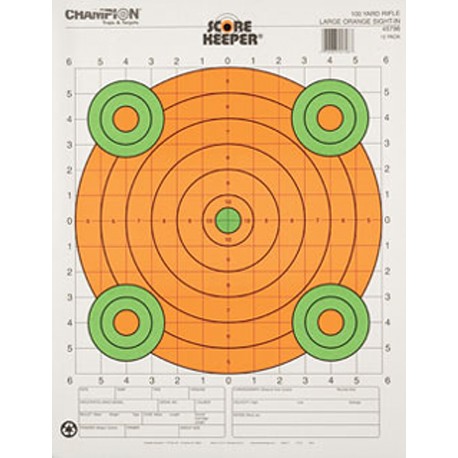 100 Yd Sight In  Lg Orange (12/Pk) CHAMPION-TRAPS-AND-TARGETS