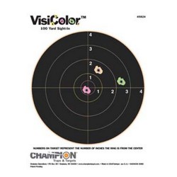 Visicolor, 8" Bulls(10/Pk) CHAMPION-TRAPS-AND-TARGETS