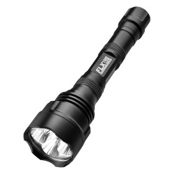 1200 LUM,Flashlight, 2x18650 Batt,Charger BARSKA-OPTICS
