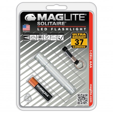 Solitaire LED 1AAA Blister -Silver MAGLITE