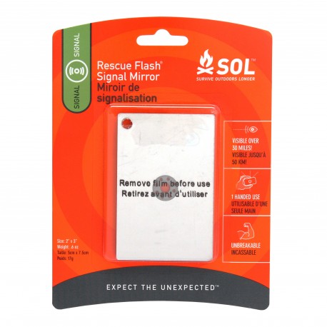 SOL Resc Flsh Mirror Pkgd ADVENTURE-MEDICAL