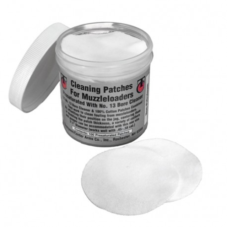 CLNING PTCHS, 13 BORECLNER 2.5" /100 THOMPSON-CENTER-ACCESSORIES