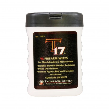 T17 FIREARM WIPES, 50 COUNT THOMPSON-CENTER-ACCESSORIES