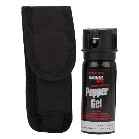 SABRE RED USA 1.8oz FlipTop Gel w/Holster SABRE