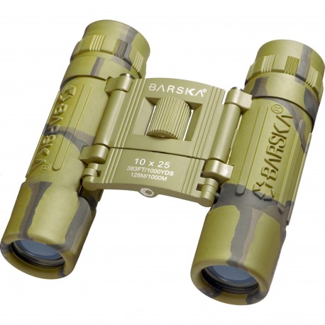 10x25 Lucid View, Camo, Compact, Blu Lens BARSKA-OPTICS