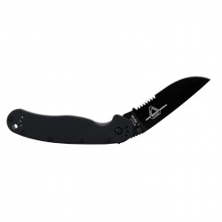 RAT Folder - Black - Partial Serration ONTARIO-KNIFE-COMPANY