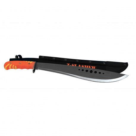 Machete w/ Sheath 15" Zombie Slasher TEX-SPORT