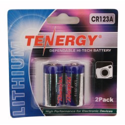 Tenergy CR123 2Pack (Retail),Chrome FENIX-FLASHLIGHTS