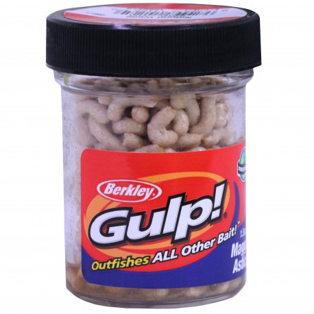 GMG-WH GULP EXTRUDED MAGGOT NAT WHITE 45 BERKLEY