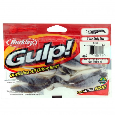 GSS3-SMLT GULP SHAKY SHAD 3 IN SMELT PK BERKLEY