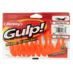 GMIG3-FO GULP MINNOW GRUB 3IN FLO ORG 32 BERKLEY