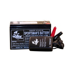 Battery & Charger (9 amp hour w/light) VEXILAR-INC