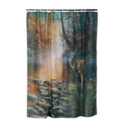Deer Shower Curtain RIVERS-EDGE-PRODUCTS