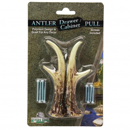 2 Pk 3" Antler Drawer Handles RIVERS-EDGE-PRODUCTS