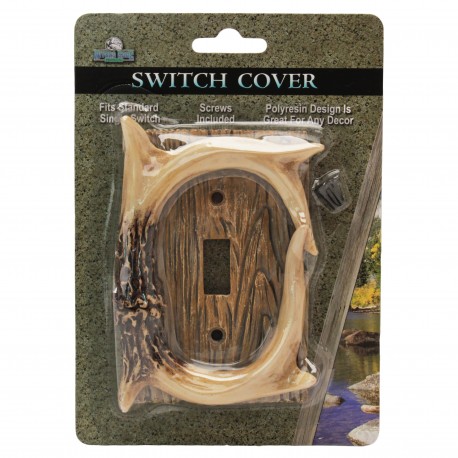 Deer Antler Single Switch Cover RIVERS-EDGE-PRODUCTS