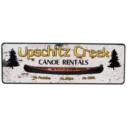 Up Schitz Creek Tin Sign 10.5" X 3.5" RIVERS-EDGE-PRODUCTS