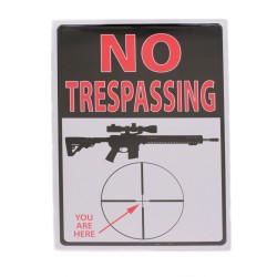 Trespassing You're Here Tin Sign 16" RIVERS-EDGE-PRODUCTS